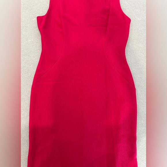 Elie Tahari Cailyn Pink Sheath Sleeveless Dress Size 14 - Picture 3 of 14